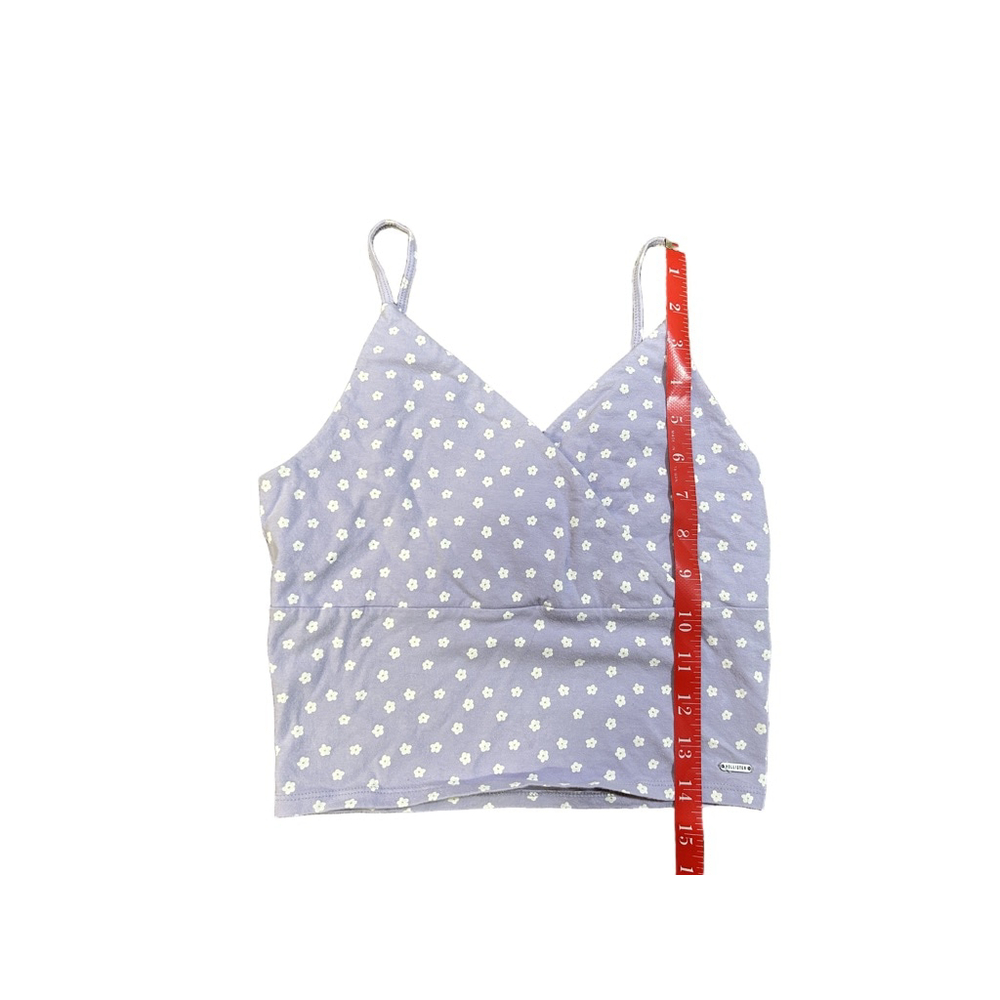 Hollister Purple Floral Crop Top M - Picture 7 of 7